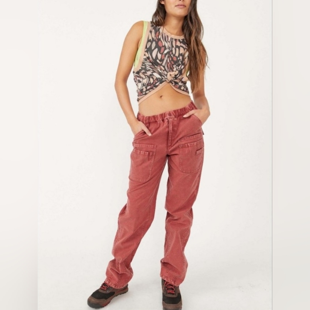 FP Movement by Free People Red Straight Leg Pants